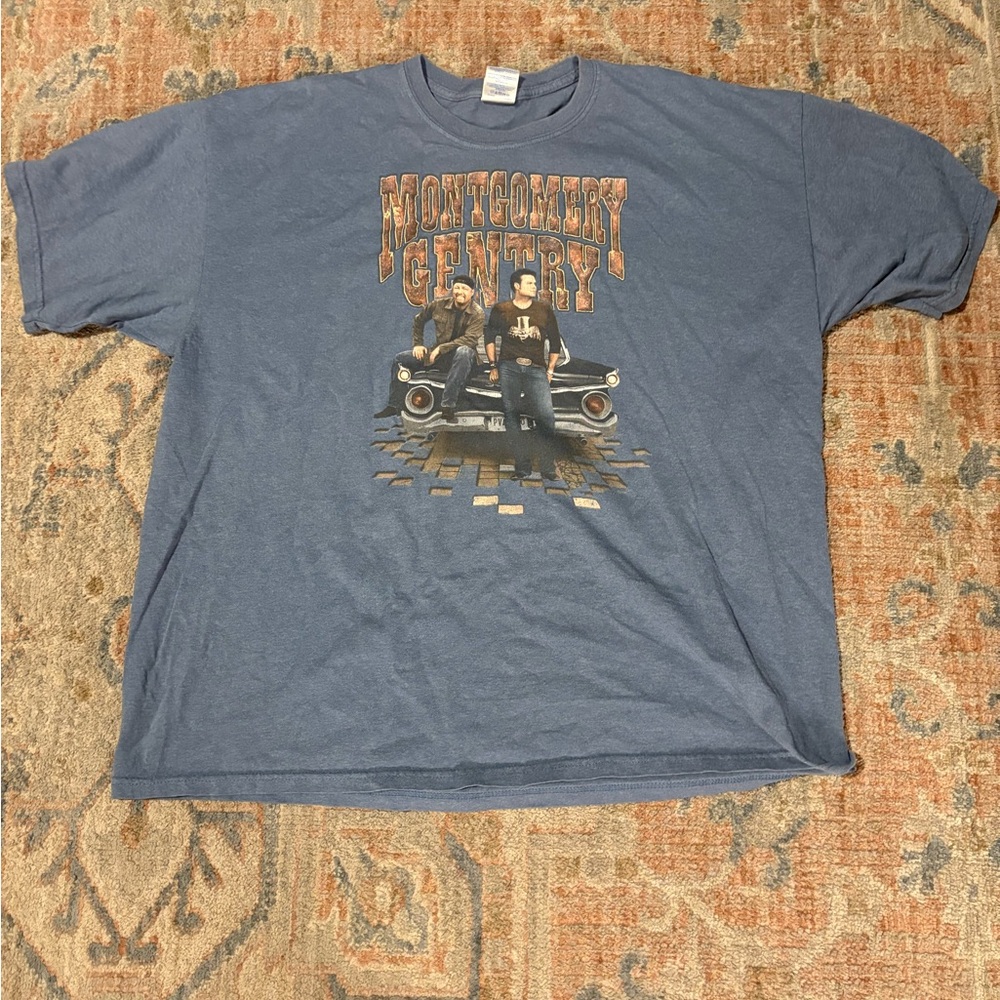 Montgomery Gentry Blue Graphic T-Shirt